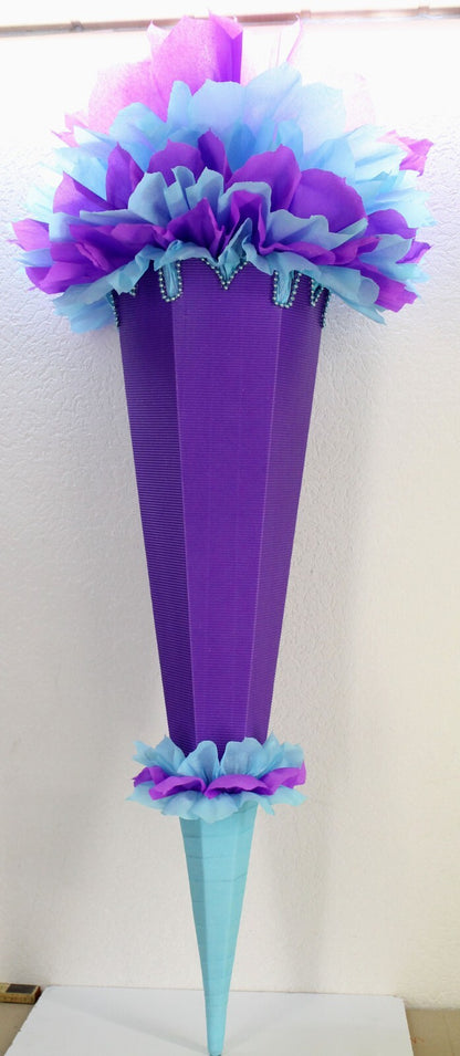 SCHULTÜTE ZUCKERTÜTE OHNE BUCHSTABEN Rohling 40 70 75 80 85 90 100cm 1m Mädchen