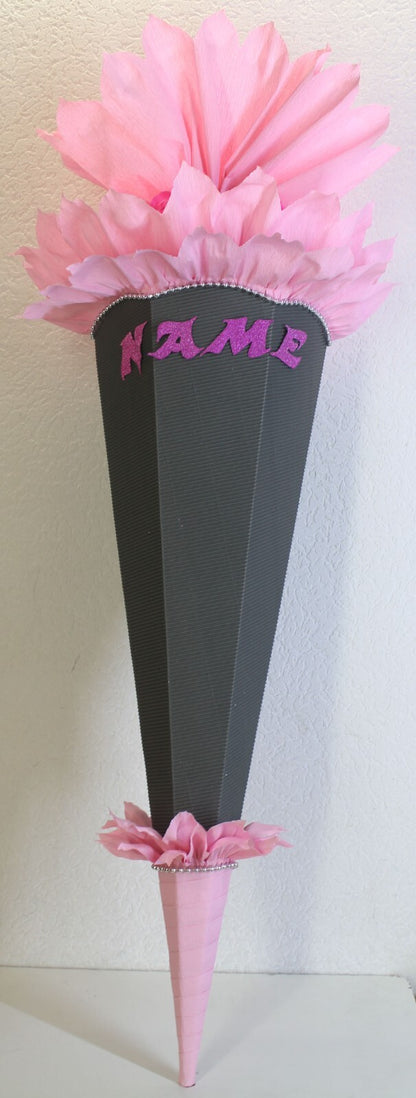 SCHULTÜTE ZUCKERTÜTE OHNE BUCHSTABEN !! Rohling 40 70 75 80 85 90 100cm Mädchen