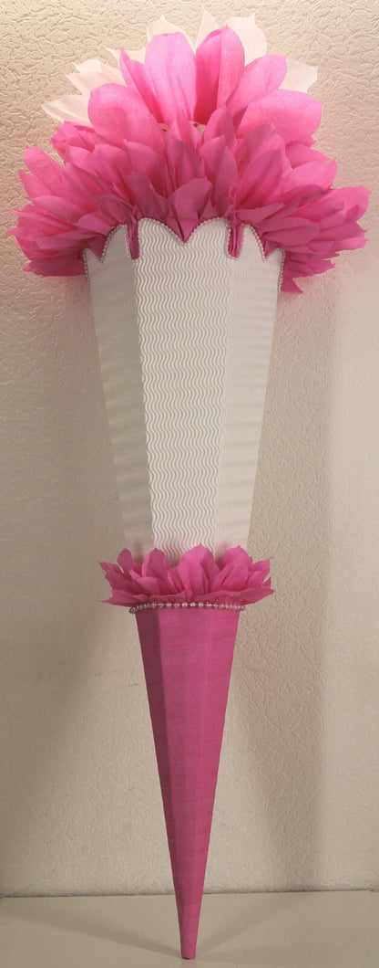 SCHULTÜTE ZUCKERTÜTE OHNE BUCHSTABEN !! Rohling40 70 75 80 85 90 100cm Mädchen