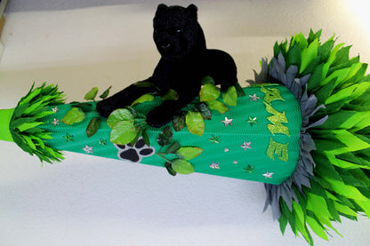 SCHULTÜTE ZUCKERTÜTE schwarze Panter Katze Rohling 80cm Jungs grün dunkelgrün grau