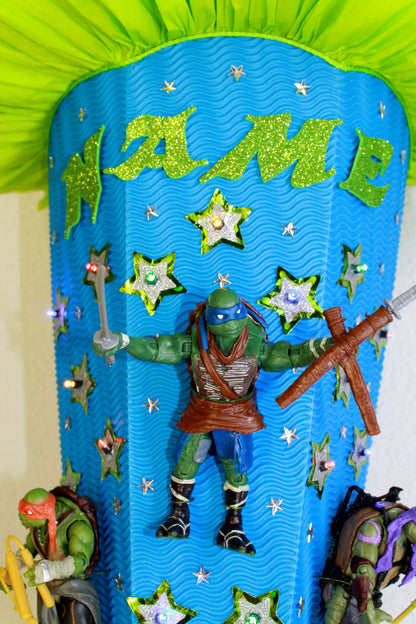 SCHULTÜTE ZUCKERTÜTE Ninja Turtles Rohling 80cm Jungs blau grün