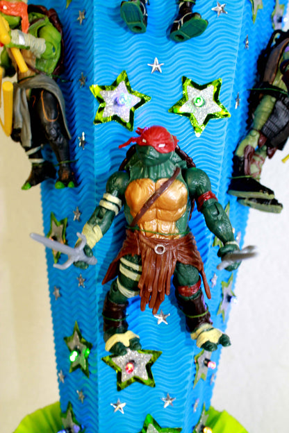 SCHULTÜTE ZUCKERTÜTE Ninja Turtles Rohling 80cm Jungs blau grün