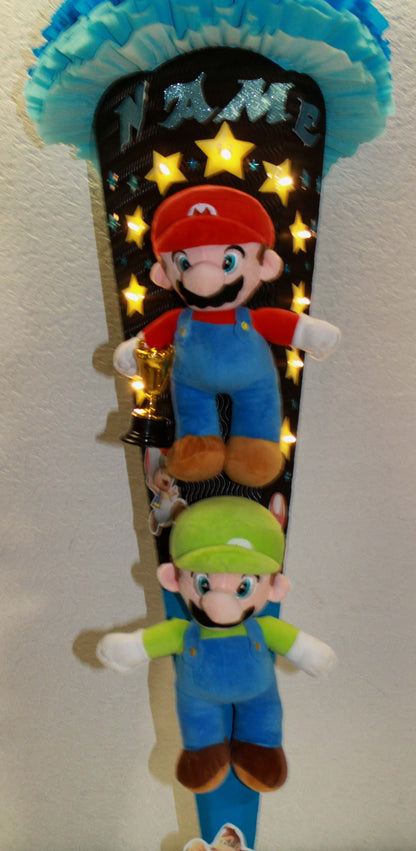 SCHULTÜTE ZUCKERTÜTE Super Mario Rohling 80cm Jungs blau schwarz