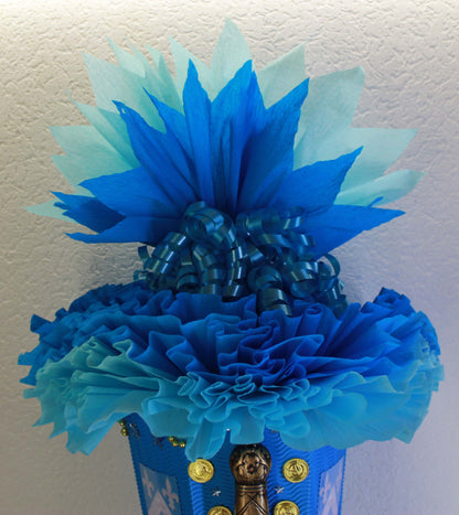 SCHULTÜTE ZUCKERTÜTE Ritter + Schwert Rohling 85cm Jungs blau hellblau