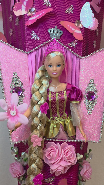 SCHULTÜTE ZUCKERTÜTE RAPUNZEL für MÄDCHEN EINSCHULUNG in pink rosa