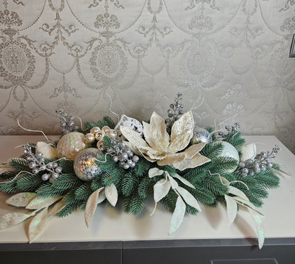 Weihnachtsgesteck + Adventsgesteck, Kamingesteck, Chrismes, Rehe, Weihnachtsdeko Weihnachtsblumen Tischdekor, Tischgesteck, Winterdekor,Advent