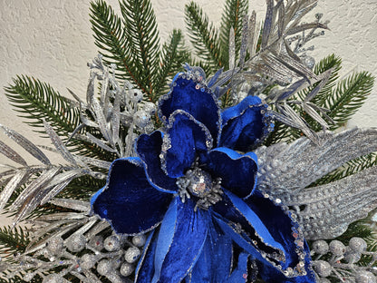 Dekor Stern Weihnachtsgesteck, Weihnachtsdeko, Adventsgesteck, Wandgeschenk