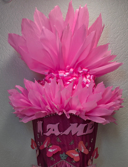 SCHULTÜTE ZUCKERTÜTE RAPUNZEL für MÄDCHEN EINSCHULUNG in pink rosa