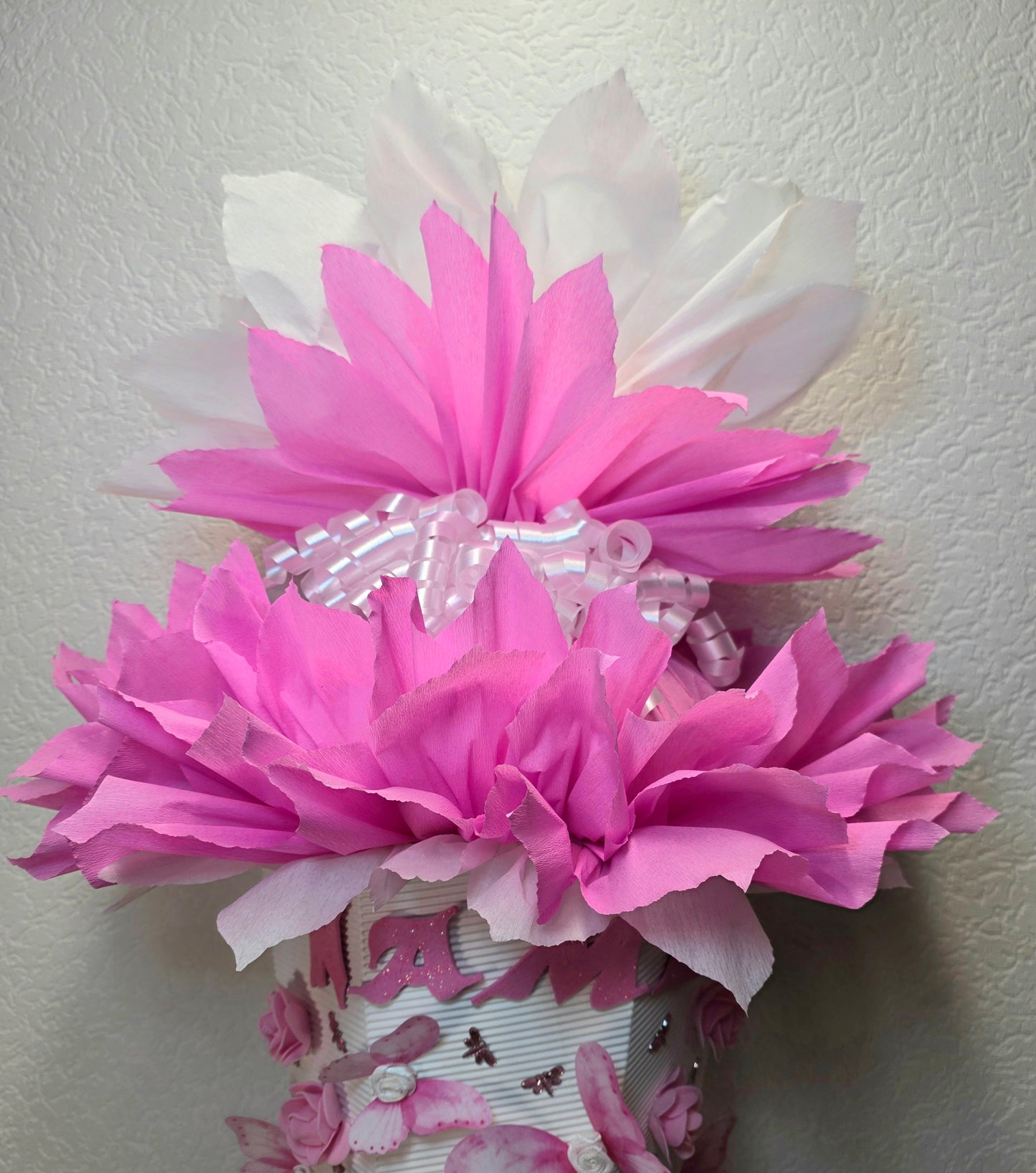 SCHULTÜTE ZUCKERTÜTE EINHORN für MÄDCHEN EINSCHULUNG in weiß rosa
