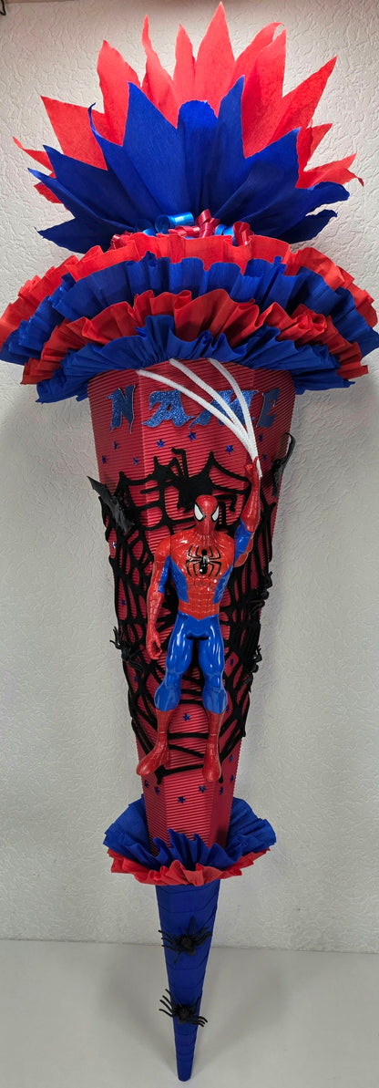 XXL SCHULTÜTE ZUCKERTÜTE Spiderman Jungs rot blau
