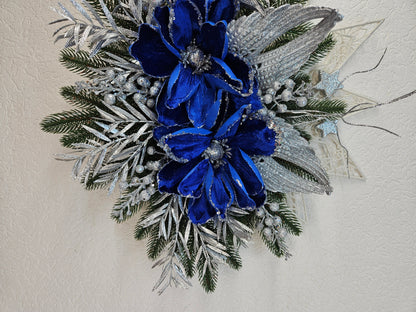 Dekor Stern Weihnachtsgesteck, Weihnachtsdeko, Adventsgesteck, Wandgeschenk
