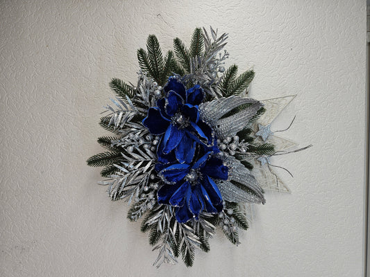 Dekor Stern Weihnachtsgesteck, Weihnachtsdeko, Adventsgesteck, Wandgeschenk