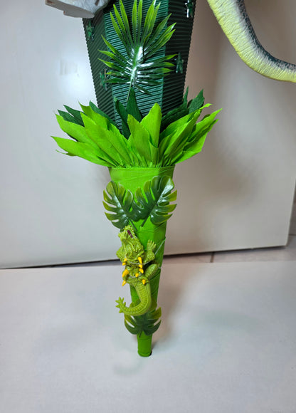 SCHULTÜTE ZUCKERTÜTE DINO Rex Jungs schwarz dunkelgrün hellgrün grün