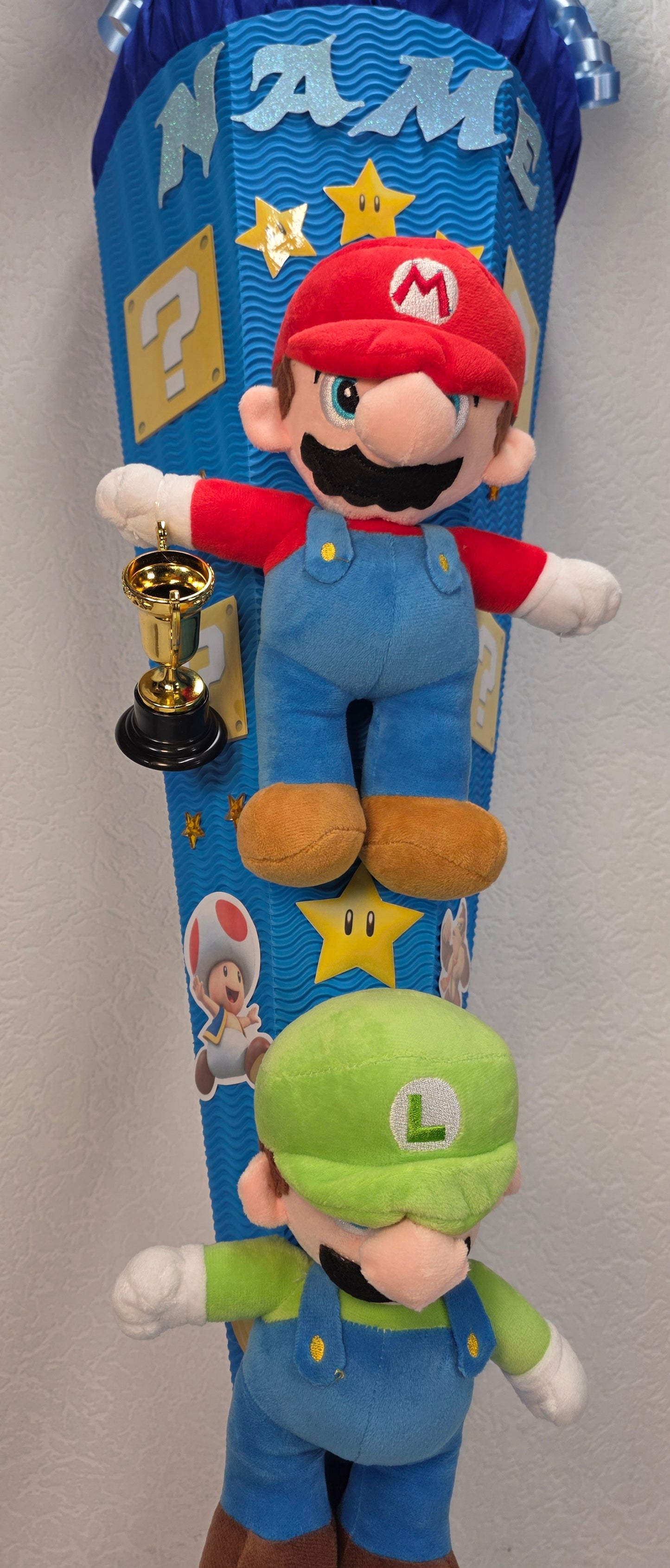 SCHULTÜTE ZUCKERTÜTE Super Mario Jungs dunkelblau blau hellblau