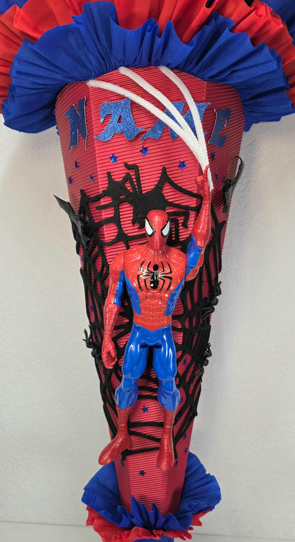 XXL SCHULTÜTE ZUCKERTÜTE Spiderman Jungs rot blau