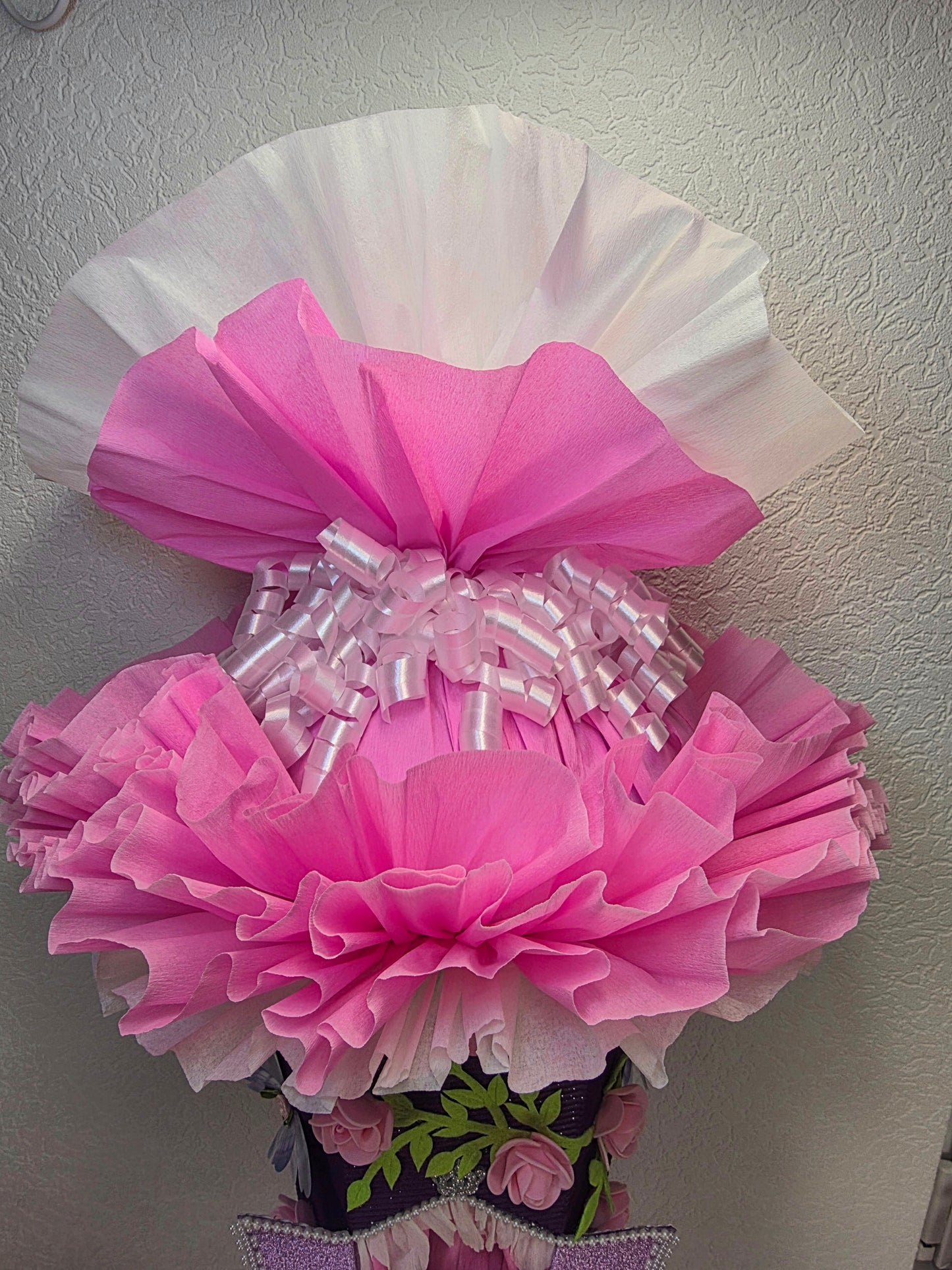 SCHULTÜTE ZUCKERTÜTE RAPUNZEL für MÄDCHEN EINSCHULUNG in lila weiß rosa