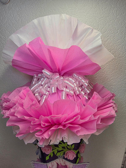 SCHULTÜTE ZUCKERTÜTE RAPUNZEL für MÄDCHEN EINSCHULUNG in lila weiß rosa