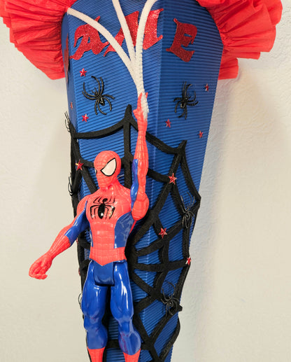 SCHULTÜTE ZUCKERTÜTE "Spiderman" für Jungs dunkelblau rot