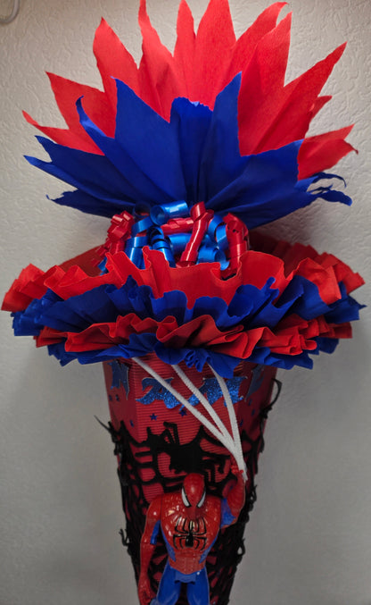 XXL SCHULTÜTE ZUCKERTÜTE Spiderman Jungs rot blau