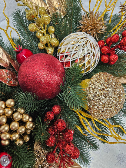 Weihnachtsgesteck, Girlande, Gesteck, Tischdekor, Tischgesteck, Winterdekor, Advent