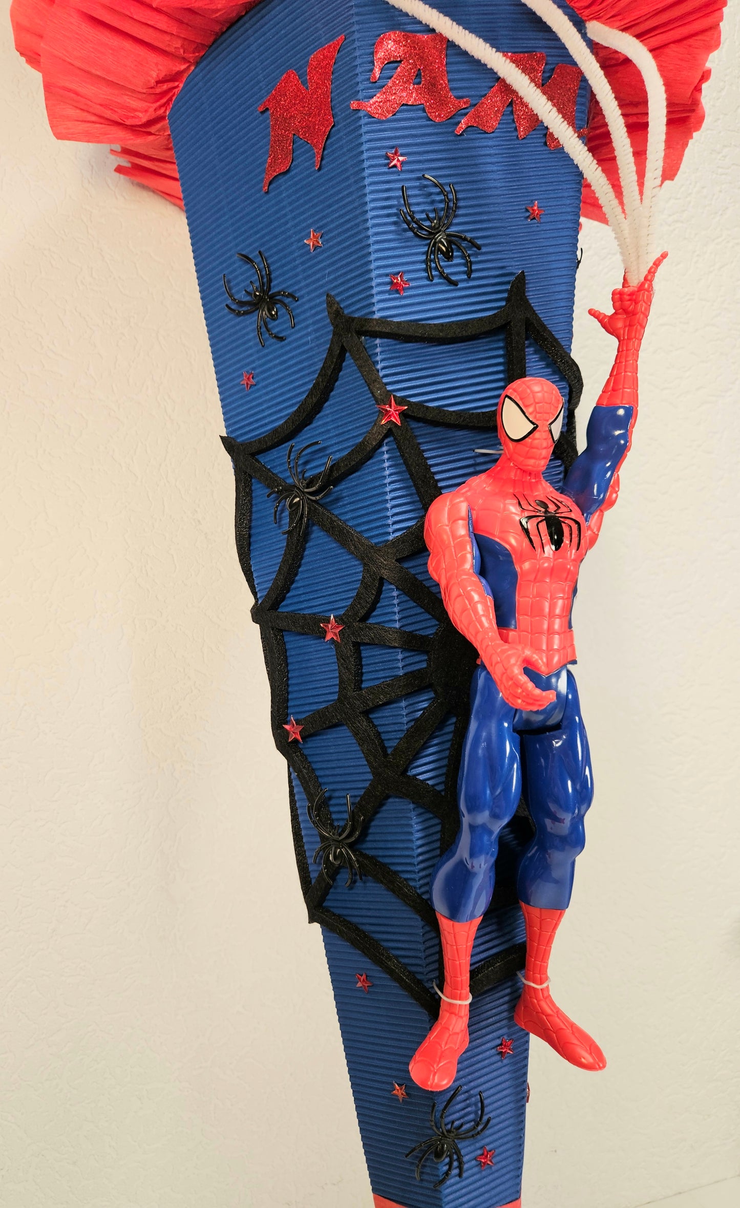SCHULTÜTE ZUCKERTÜTE "Spiderman" für Jungs dunkelblau rot