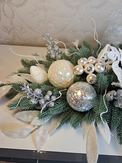 Weihnachtsgesteck + Adventsgesteck, Kamingesteck, Chrismes, Rehe, Weihnachtsdeko Weihnachtsblumen Tischdekor, Tischgesteck, Winterdekor,Advent