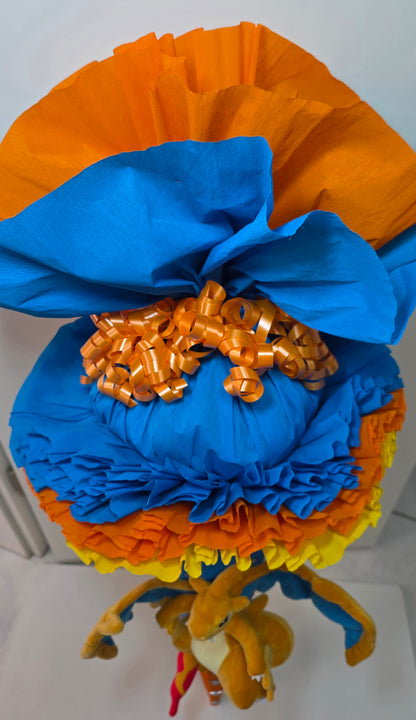 SCHULTÜTE ZUCKERTÜTE Drache Jungs blau gelb orange